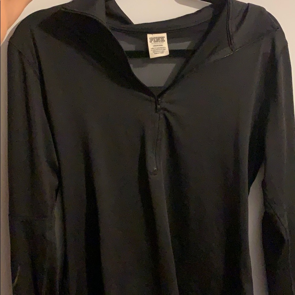 PINK Black Quarter Zip
